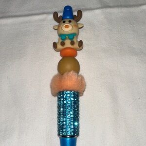 Blue and Brown Reindeer Pen
